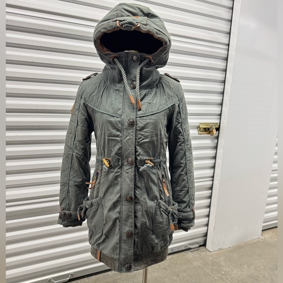 Naketano Becky Pupst V Dark Green Small RARE - Picture 2 of 16